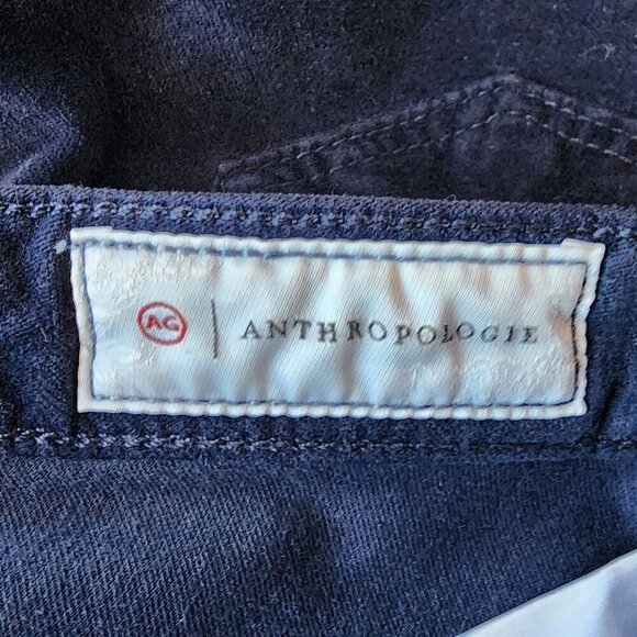 Adriano Goldschmied Anthropologie The Stevie Ankle Slim Straight Velvet Pants 25 - Picture 5 of 8